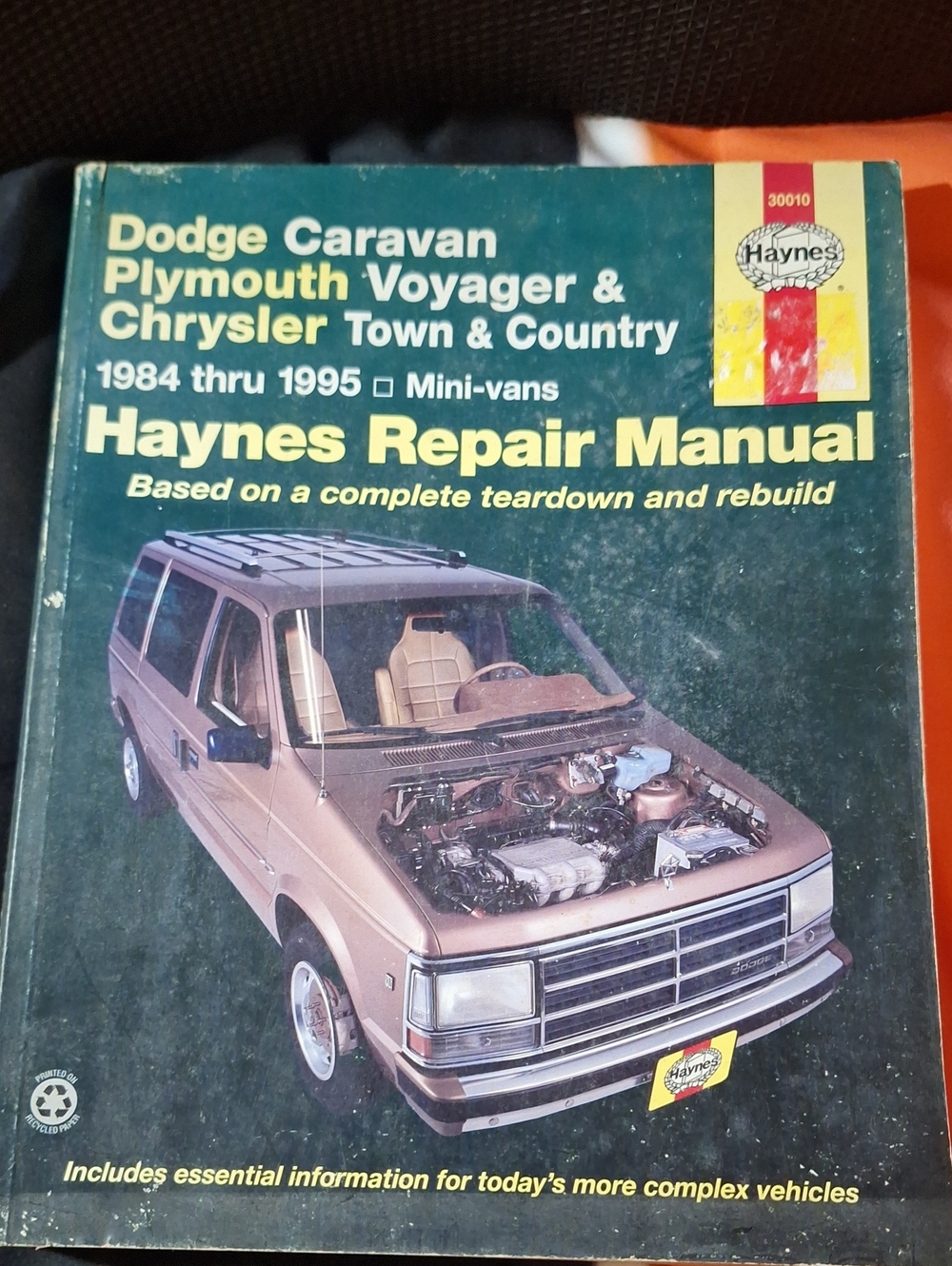 Haynes Manual for a Dodge Caravan, Plymouth Voyager 1984 thru 1995